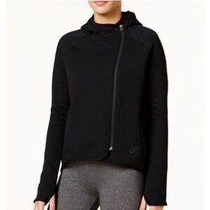 Nike women’s tech fleece zip up black medium